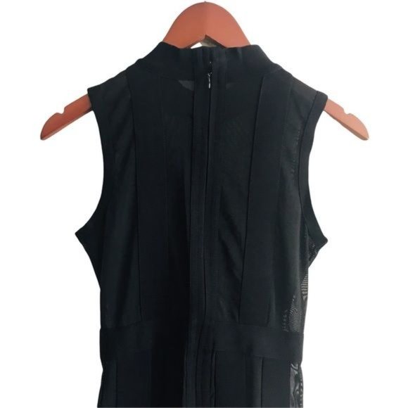 Mesh Bandage Striped Night Out Party Jumpsuit 2pc In Black Size Medium NWOT - Picture 8 of 13